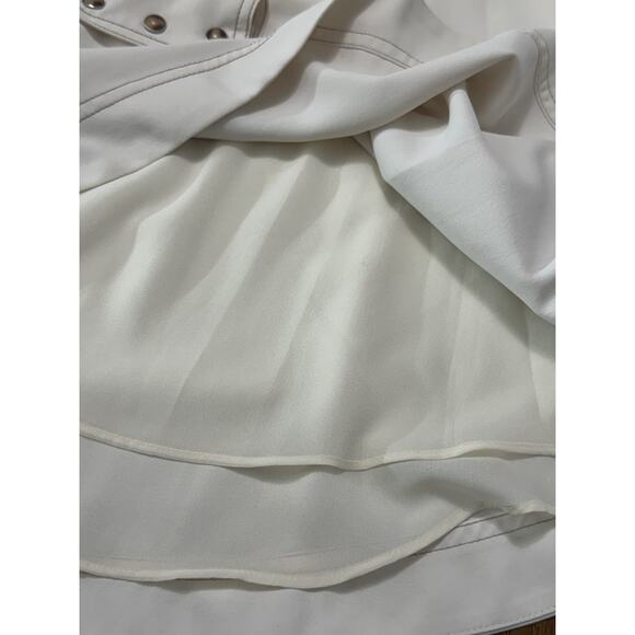 Veronica Beard Women's Ivory Polyester V-Neck Long Sleeve Osler Blouse Top Sz 6 - Picture 5 of 5